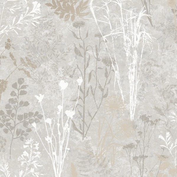 Superfresco Easy Organics Champagne Removable Wallpaper, Cream