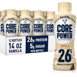 Fairlife Core Power, High Protein Milkshake, 26g, Pack of 12, 14 Oz Bottles - Flavour: Vanilla