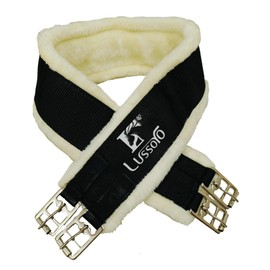 Lussoro - Cincha inglesa para caballo con forro polar ligero para silla de montar inglés
