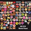 Pack of 100 Stickers for Suitcase, Guitar, Laptop, Car, Motorcycle,