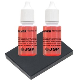 Waytest Silver & Sterling 999 925 Testing Solution- 2 Bottles- with Scratch Testing Stone