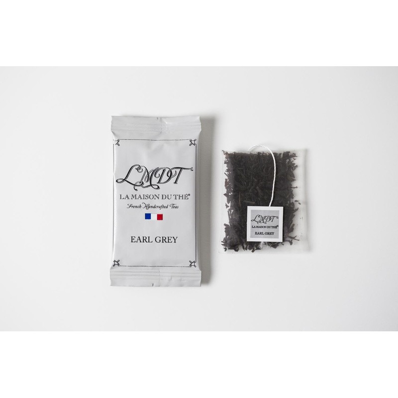 LMDT French Handcrafted Earl Grey Tea. Enveloped Teabags, 100 Count