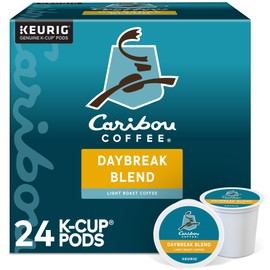 Caribou Coffee Daybreak Morning Blend, Single-Serve Keurig K-Cup Pod, Light Roast Coffee, 24 Count