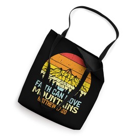 Faith Can Move Mountains Religious God Christian Men Women Tote Bag