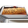 We The People American Flag Constitution Rear Window Graphic Decal Sticker for Truck SUV - 4 Sizes (22" x 66")