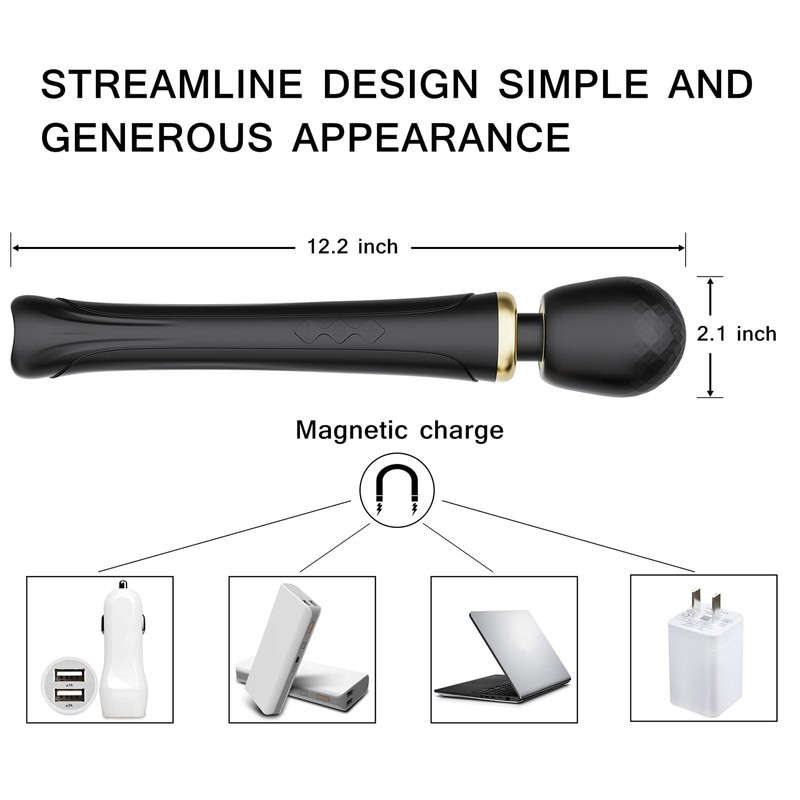 Smmgqeee Handheld Massager-Cordless Vbrating Massagers-Travel-Quiet-Relax Body Muscles-Perfect Back Legs Hand