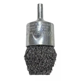 Weiler 1" Controlled Flare End Brush .0104" Steel Fill 1/4" Shank USA
