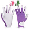 NickyPicky Leather Gardening Gloves for Men and Women - Thorn