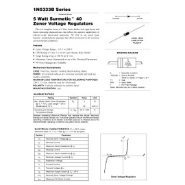 HUABAN 10PCS 1N5383B 1N5383 Power Zener Diode 5W 150V DO-15(CASE17-02) Axial Diodes 5 Watt 150 Volt