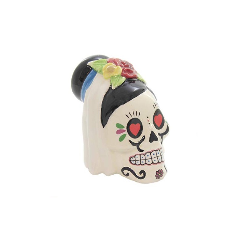 Pacific Giftware Day of The Dead Bride and Groom Skulls