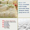 CinYana Queen 100% Cotton Reversible Duvet Cover Set Sage Green