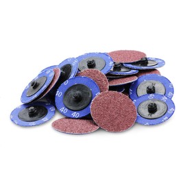 BHA Aluminum Oxide Quick Change Sanding Discs, 2", 40 Grit - 25 Pack