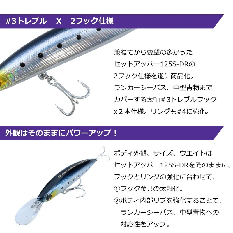 DAIWA Shoreline Shiner Z Set Upper Lanker Hunter 125S-DR Blupin