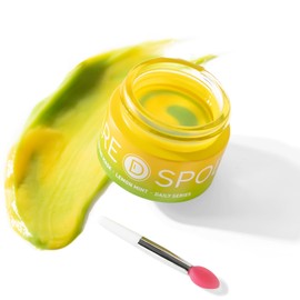 SPODARE SPODARE Dual-Color Sleeping Lip Mask Lemon Mint: Repair for Dry Cracked Lips, Enriched with Bergamot Citrus Extract & Macadamia Nut Oil Overnight Nourishment & Revitalization - 0.42 Fl Oz
