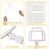10X LED Magnifying Lamp, Rechargeable Hands-Free Desk Lamp with Brightness
