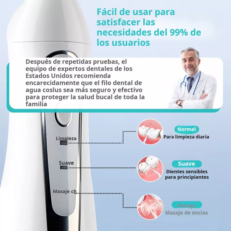 Coslus Flosser Dental De Agua Dental Pick: Irrigador Oral Color