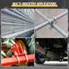 DTGN M8x50x100mm U Bolts Square Kit - 2Set - Carbon