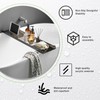Acrylic Bathtub Tray, Black Transparent Acrylic Bathtub Tray, Suitable for