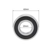 sourcing map 6004-2RS Deep Groove Ball Bearing 20x42x12mm Double Sealed
