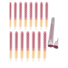 20 Pieces Pink Lash Cleansing Brush + 2 Lash Wands Tubes Eyelash Cleaning Brushes Peel Off Blackhead Brush Nose Pore Cleaning Brush Lash Shampoo Brushes