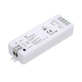 JOYLIT DC 5-36 V 8A LED Dimmer Controller for Single Colour LED Strips, PWM Dimmer Control Receiver Couplable Compatible with V1 and RT6 RF Remote (Without Remote Control)