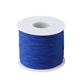 Paybous - Cordón de nailon de 0,5 mm, hilo recortado para anudar chino, collares, joyería, macramé, abalorios, pulseras de 150 yardas (azul)