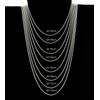 Solid Sterling Silver 3mm Round Snake Chain Necklace 18 Inch