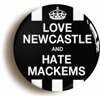 Love Newcastle and Hate Mackems Funny Fridge Magnet (Circular 2inch
