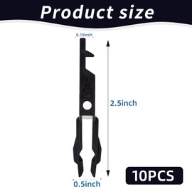 10 Pcs Fire Alarm Test Key,Alarms Emergency Convenient Call Point Spare Reset Keys,Fireman Callpoint Testskey Easy to Use for All Versions Door Release Break Glass Switch,Fires Retardant Material