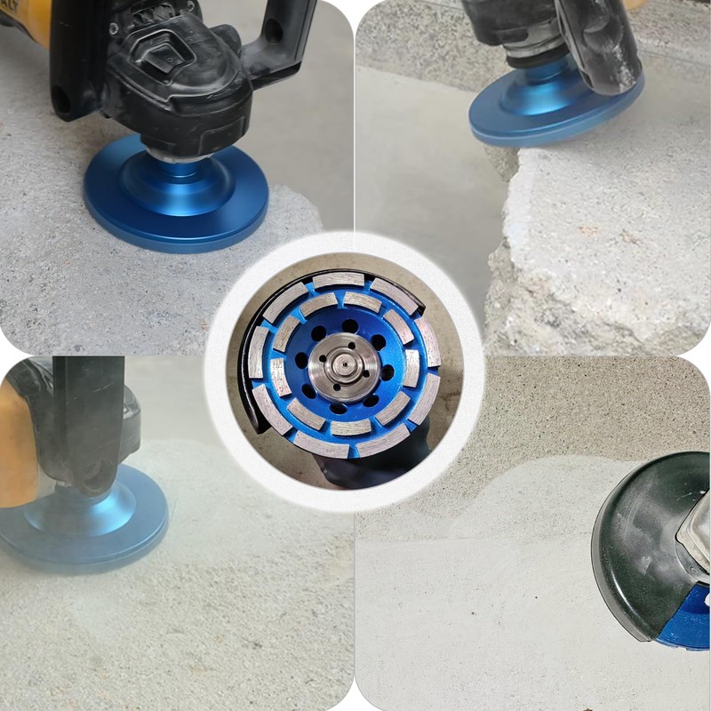 HONGUIS 7 inch Concrete Grinding Wheel,7/8"-5/8" Threaded Arbor Diamond Cup