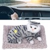 Cat Ornament Simulation Design Vivid Cute Plush Lying Cat with
