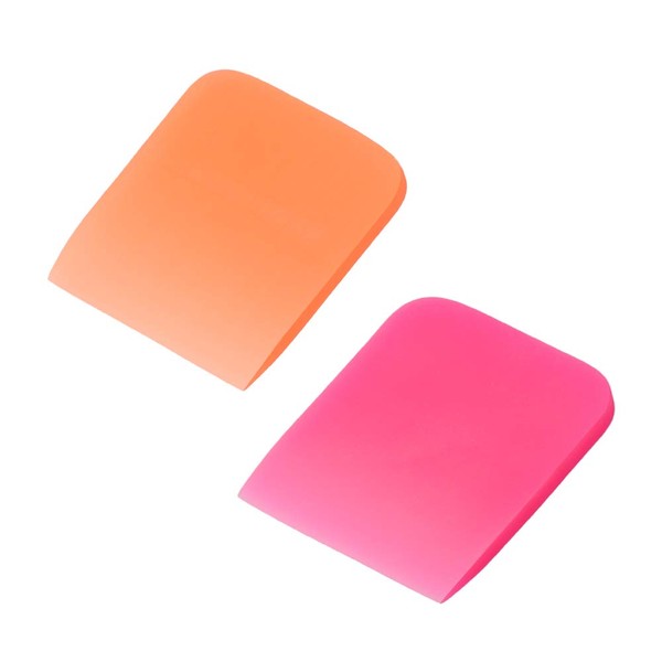 EHDIS Small Squeegee 2pcs Soft Rubber PPF Squeegee Wrapping Scraper