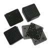 Maxmoral 30pcs Flower Pot Hole Mesh Pads Plastic Square Thicken
