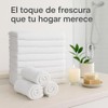 Toallas Faciales Blanco 100 Algodón Suaves Absorbentes Hotel Piezas
