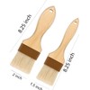 Pastry Brush,2" &1.5" Basting Brush for Cooking,Natural Bristle Cooking Brush