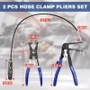 WORKPRO 2-Piece Hose Clamp Pliers Set 27" Flexible Hose Clamp