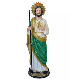 16" San Judas Tadeo Manto De Tela Resin Religious Figure St. Jude