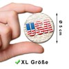 Kühlschrankmagnete Länder Flagge USA 4er Geschenk Set Amerika Magnete für