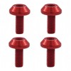 JMFahrrad 4PCS Titanium M5 x 12mm Hex Socket Head Bolt