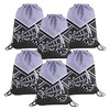 6 Pcs Cheer Drawstring Backpack Cheerleading Drawstring Bag Cheer Accessories