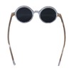 My Party Shirt Leon Grey Round Sunglasses