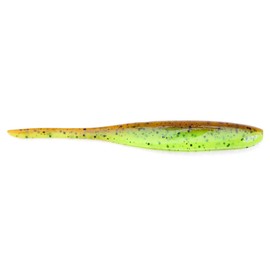 Keitech Shad Impact 3" Green Pumpkin Chartreuse