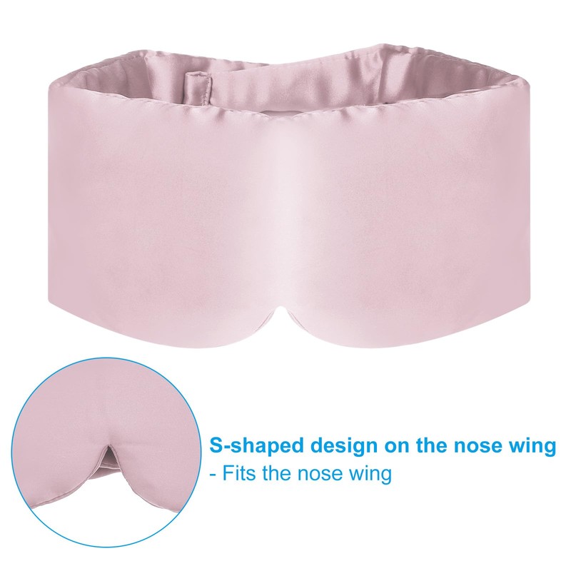 PATIKIL 100% Natural Silk Sleep Mask, Adjustable Soft Eye Mask