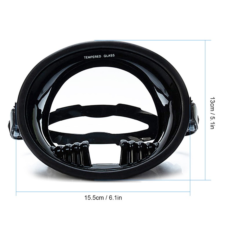 180° Panoramic Wide View Anti-Fog Scuba Diving Mask with Snorkel