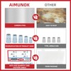 AIMUNOK 158Pcs M3 M4 M5 M6 M8 M10 Half Hex