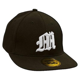 Morefaz Baseball Cap Caps Gotischen Buchstaben A-Z schwarz with Adjustable Strap SnapbackMFAZ Ltd (M)