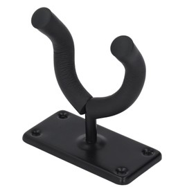 Guitar Wall Mount Hanger Hook Metal Holder Sturdy Easy Install for Kids Music Lovers Black