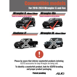 AZUTO Rear Window Grip Handle for Jeep Wrangler (JL) 2018-2026 Wrangler 4xe Trunk Handle Accessories Assist Grip