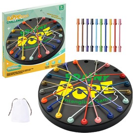 Brainy Knots Rope Untangling Game, Brain Knots Game Exercise Strategy Thinking, Puzzle Toy Strategy Board Toy Rope Untangling Challenge Activity, Fun Family Activity with Multiple Difficulty Levels