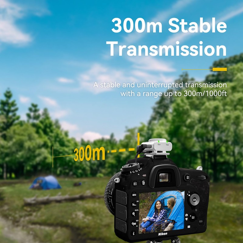 Hollyland Lark M2 Wireless Lavalier Microphone (White, Combo)